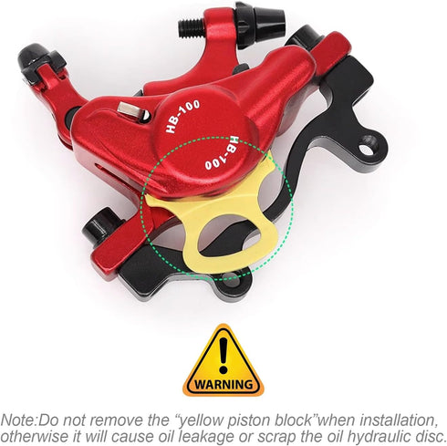 MTB Road XTECH HB-100 - MTB Road Line Pulling Hydraulic Disc Brake Calipers Front & Rear E-BIKE Set