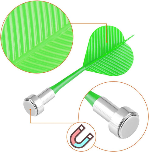 Yalis Magnetic Darts, Replacement Plastic Safety Darts for Dart Game