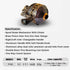 FY 4000 Spincast Fishing Reel, Left/Right Retrieve, Push Button Casting, 3.9:1 Gear Ratio, Includes 45m 4X White