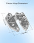 Heavy Duty Marine Hatch Hinge 2.75" x 2.6" with Removable Pin, Stainless Steel 316 Hardware for Boat Door