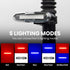 IWONDER COB Bike Tail Light, Red-Blue Dual Color, 5 Modes, USB Rechargeable Bicycle Rear Light