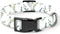 Cute Boho Leaf Dog Collar - Personalized Adjustable Soft Collars for Small Medium Large Dogs with Quick Release Buckle