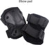 Tactical Combat Knee & Elbow Protective Pads Set for Outdoor CS Paintball Game, Cycling Safety Skateboarding Gear