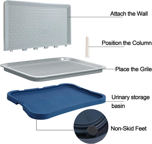 MCYXX Dogs,20"*15", Pee Pad Holder,Indoor Dog Potty Pad,Puppy Potty Training Tray,for Small and Medium-Sized with Pee