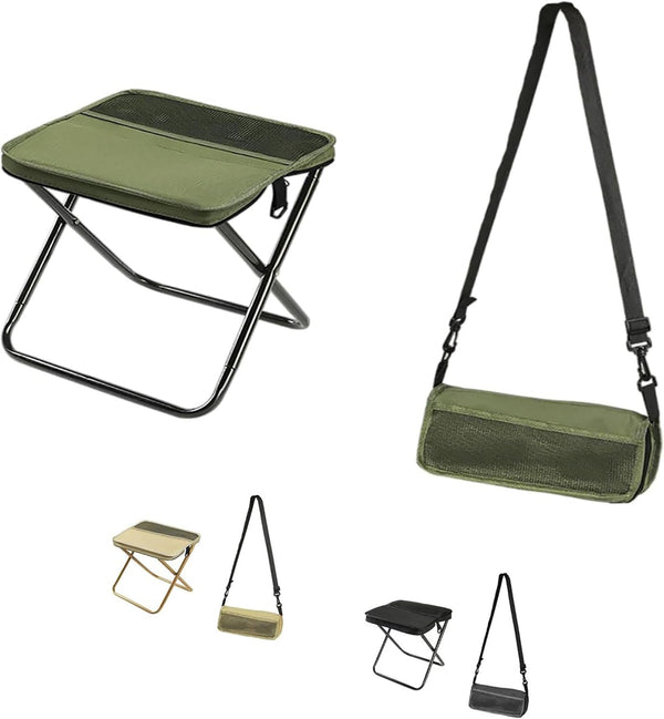 FUHUAQI Hiking and Trekking Foldable Backpack Chair, Travel Hiking Portable Folding Chair, New