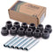 Roykaw Rear Leaf Spring Bushing & Sleeves Kits for Club Car DS Golf Cart 1981-up & EZGO TXT/Medalist 1994-up