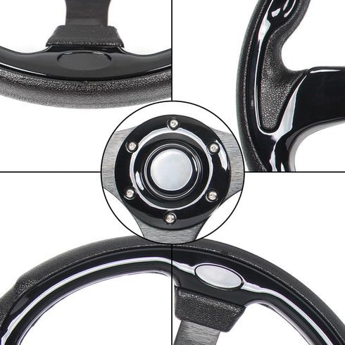 Universal EZGO Steering Wheel with Black Aluminum Frame, Fits Yamaha Club Car DS & Precedent
