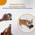 Durable Dog Squeaky Toys, Interactive Plush Chew Toys for Small, Medium, Large Dogs (Grey+Yellow, Hedgehogs)