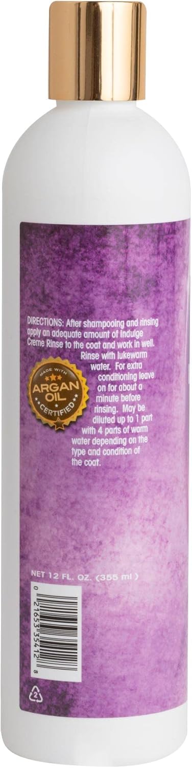 Bio-groom Indulge Argan Oil Dog Conditioner – Deshedding Bathing Supplies for Sensitive Skin, Cruelty-Free, Made in