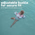 KIDSco Swim Vest for Kids 30-50 lbs - Toddler Swimming Aid with Shoulder Strap and Water Wings for Boys and Girls 2 to