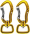 360º Swivel Locking Carabiner 2" for Securing Pets, Dog Leash and Harness, Camping, Hiking, Keychains (2 Pack)
