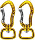 360º Swivel Locking Carabiner 2" for Securing Pets, Dog Leash and Harness, Camping, Hiking, Keychains (2 Pack)