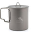 TOAKS Titanium Camping Cup, 450ml with Lid – Compact, Foldable Handle, Rustproof and Durable