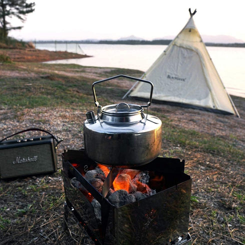 Fire-Maple Antarcti Portable 1 Liter Lightweight Stainless Steel Camping Kettle, Ideal for Outdoor Use