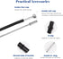 Universal Bike Brake Cable Housing Kit, 1 Set Bicycle Brake Line, 2 Pieces V Bike Brake Noodle, Black Accessories