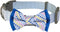 Blueberry Pet Polka Dots Handmade Detachable Bow Tie Adjustable Dog Collar in Pastel Blue, Small, Neck 12"-16"