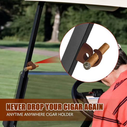 HQRNYP Set, Cigar Holder Cigar Holder for Golf Cart, Portable Silicone Clip for Golf Carts, Car Accessories Convenient