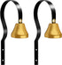 Flylin 2Pcs Metal Dog Doorbell, Shopkeepers Doggy Training Bell Wall Mounted for Home
