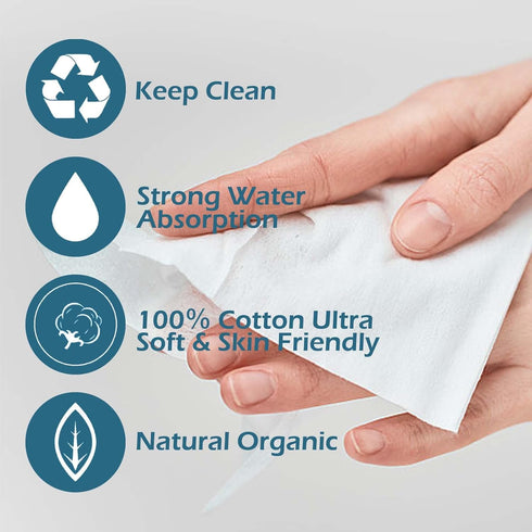 Cozeoa 120 Pack, 100% Compressed Towel Tablets Cotton Disposable Compressed Washcloths, Portable Coin Towels
