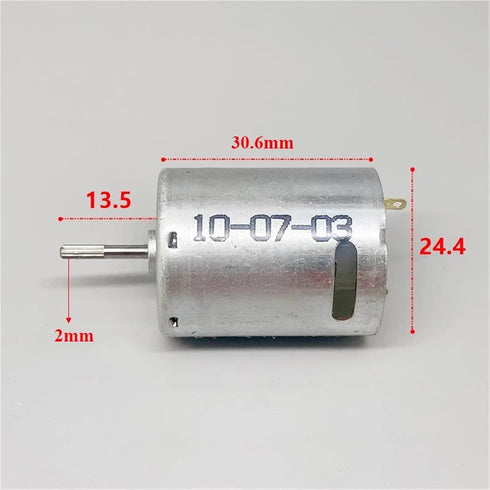 CXYFQUUK 370 3.7V 6V 7.4V 29400rpm 1Pcs Mini Motor DC High-Speed Carbon Brushes Shaft Water Gun Car Model Boat Model