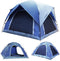 HIKERBRO 3 Person Camping Tent, Small Dome Tent with 2 Upgraded Doors & Half Mesh Ceiling, Waterproof for 2/3/4 Person