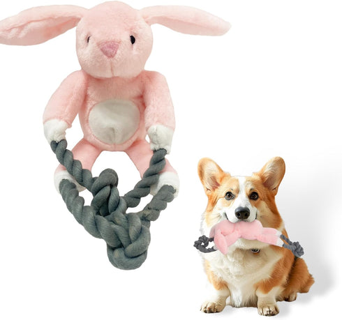 kattypet Plush Squeaky Dog Toys - Durable Cute Animals Toy for Indoor Play