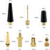 YASI Bicycle Presta Schrader Valve Adaptor, 16PCS Brass Bike Pump Adapters, Inflatable Toys Nozzle Inflator Adapter