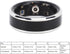 Waterproof Ceramic NFC Ring, Smart Ring Health and Fitness Tracker, Sleep Heart Rate Oxygen Monitor, Wide Surface