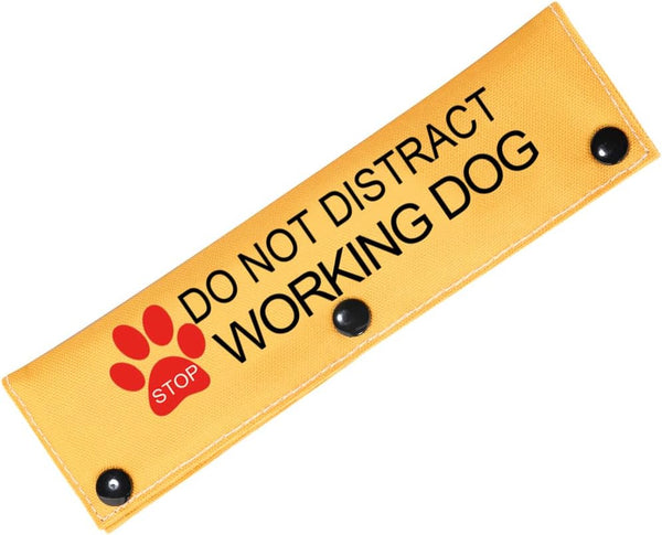 Service Dog Leash Sleeve, Dot Not Distract Working Dog Sleeve, Pet Working Dog Leash Wrap