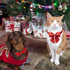 Maca Bates Christmas Plaid Dog Collar with Bow Tie, Adjustable Breakaway Red Collars for Small Medium Large Dogs