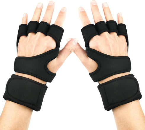 Workout Gloves for Men Women, Breathable Weight Lifting Gloves with Wrist Wraps Support for Gym, Exercise, Training