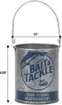 Lakeside Bait and Tackle Metal Bucket - Decorative Fishing Pail for Pencils, TV Remotes, or Tools