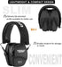 PROHEAR 016 Ear Protection Safety Earmuffs, NRR 26dB Noise Reduction, Compact Foldable Ear Defenders