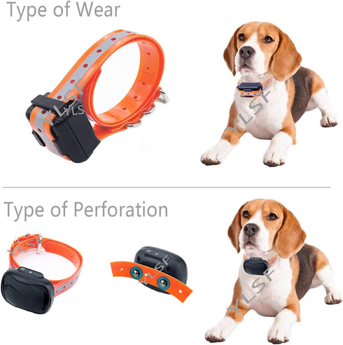 Dog Collar Strap for Electronic Training Shock Collar Receivers, Adjustable Waterproof 3/4 Inch Replacement