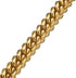18K Gold Plated Dog Chain Collar, Stainless Steel Cuban Link Choke Collar for Dog's Training, Daily Use (15mm, 14'')