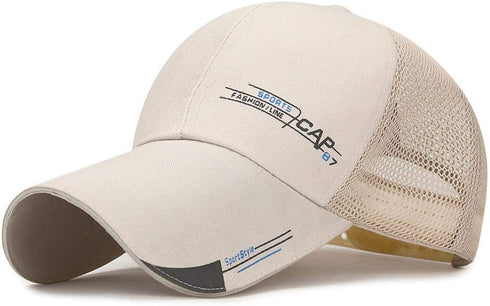 YOLAI Unisex Women Men Mesh Baseball Cap Adjustable Dad Trucker Hat Outdoor Sport Hip-hop Hat Sunscreen Sun Hats
