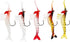 Beaupretty 5pcs Artificial Fishing Lures Soft Simulated Shrimp Baits PVC Soft Lures