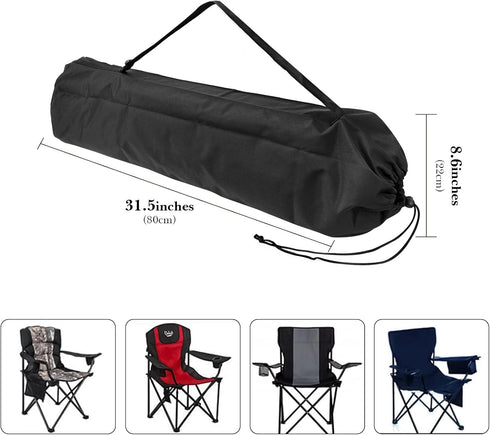 ReignSword 31 inches Camping Chair Large Replacement Bag, Folding Chair Carrying Bag with Adjustable Shoulder Strap