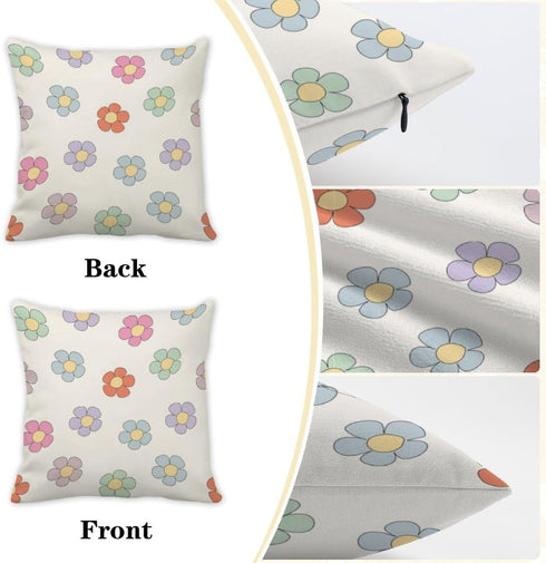Generic Set 2 of Large Pillow Covers Indoor Bed Cotton Velvet Pillows Covers Grandmillennial Art Decor Funky Cute