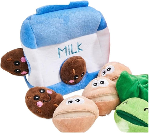 Generic Interactive Pet Toy Dog Sniffing Food Hidden Plu Play Toys, for Dogs Nce Training Supplies(Milk Popping Fun)