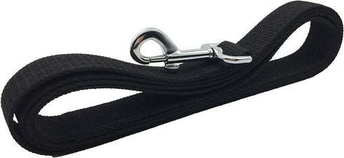 Strong Dog Leash 4FT/5FT/6FT, Nylon for Small Medium Large Dogs (Black, 1 in x 10 ft)