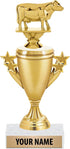 Crown Awards Dairy Cow Trophies - Gold - Dairy Cow Trophy Award