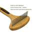 PROBUSINES Bamboo Pet Brush, Dog Dehairing Rake for Knot Detangling, Long-Haired Pet Breed Undercoat Rake for Shedding