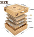 2 Pack Cat Scratcher Box with 3 PCS Scratching Pads, Reversible Cardboard Lounge Bed with Feather Toy