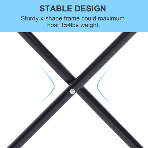 Backpacking YSSOA Folding Camping Stool, Portable Collapsible Camp Stool, Folding Foot Rest for Lightweight Compact