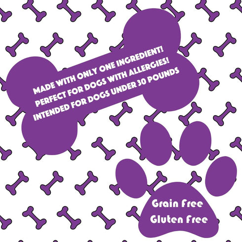 Treats Dog Baby Bullys, Natural Gluten and Grain Free Low Calorie 5 Inch Beef Chews for Small Breeds, Perfect