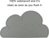 DesignSter Pet Food Mats, Anti-Slip Waterproof Dog Cat Feeding Mat, Top Grade Cloud Silicone Pad (Dark Gray)