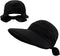 Womens Sun-Hats Summer UV Protection, Packable Visor Zip-Off 2 in 1 Detachable Wide Brim Outdoor Golf Beach Hat