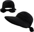 Womens Sun-Hats Summer UV Protection, Packable Visor Zip-Off 2 in 1 Detachable Wide Brim Outdoor Golf Beach Hat