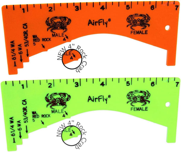 AirFly Crab and Lobster Gauge - Measure for Dungeness, Rock Crab, Blue